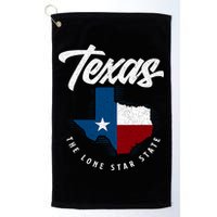 Texas The Lone Star State Texas Map Golf Towel