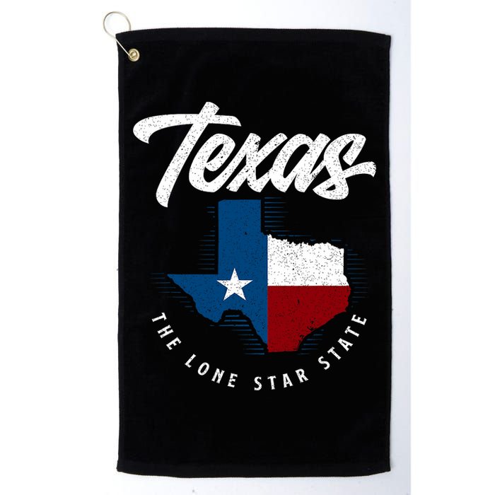 Texas The Lone Star State Texas Map Golf Towel