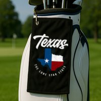 Texas The Lone Star State Texas Map Golf Towel