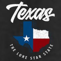 Texas The Lone Star State Texas Map Golf Towel