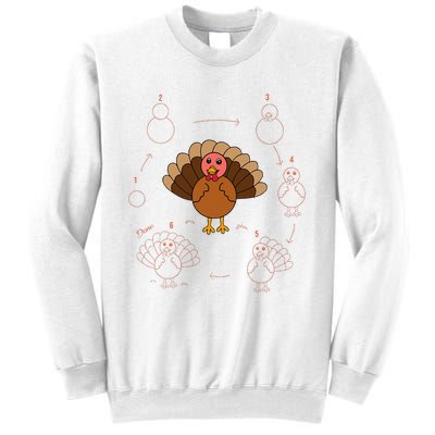 Turkey Thanksgiving Lovers Art Teacher And Student Sweatshirt