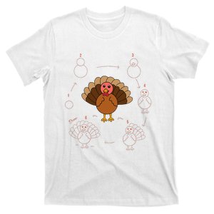 Turkey Thanksgiving Lovers Art Teacher And Student T-Shirt