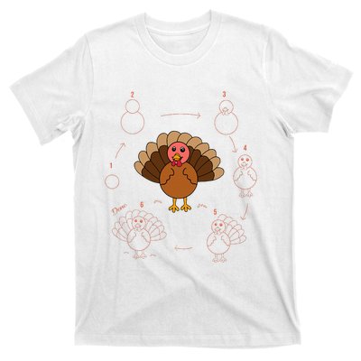 Turkey Thanksgiving Lovers Art Teacher And Student T-Shirt