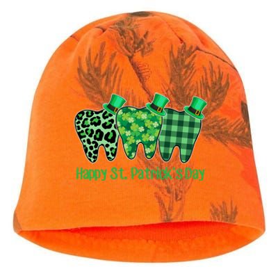 Three Tooth Leprechaun Hat Dentist Happy St Patrick's Day Gift Kati - Camo Knit Beanie