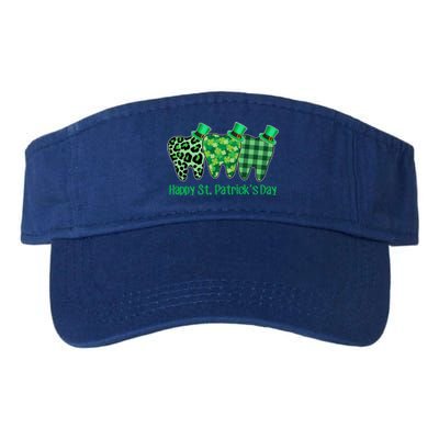 Three Tooth Leprechaun Hat Dentist Happy St Patrick's Day Gift Valucap Bio-Washed Visor