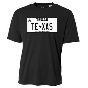 Texas TX License Plate Classic Cooling Performance Crew T-Shirt