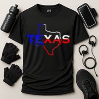 Texas The Lone Star State Cooling Performance Crew T-Shirt