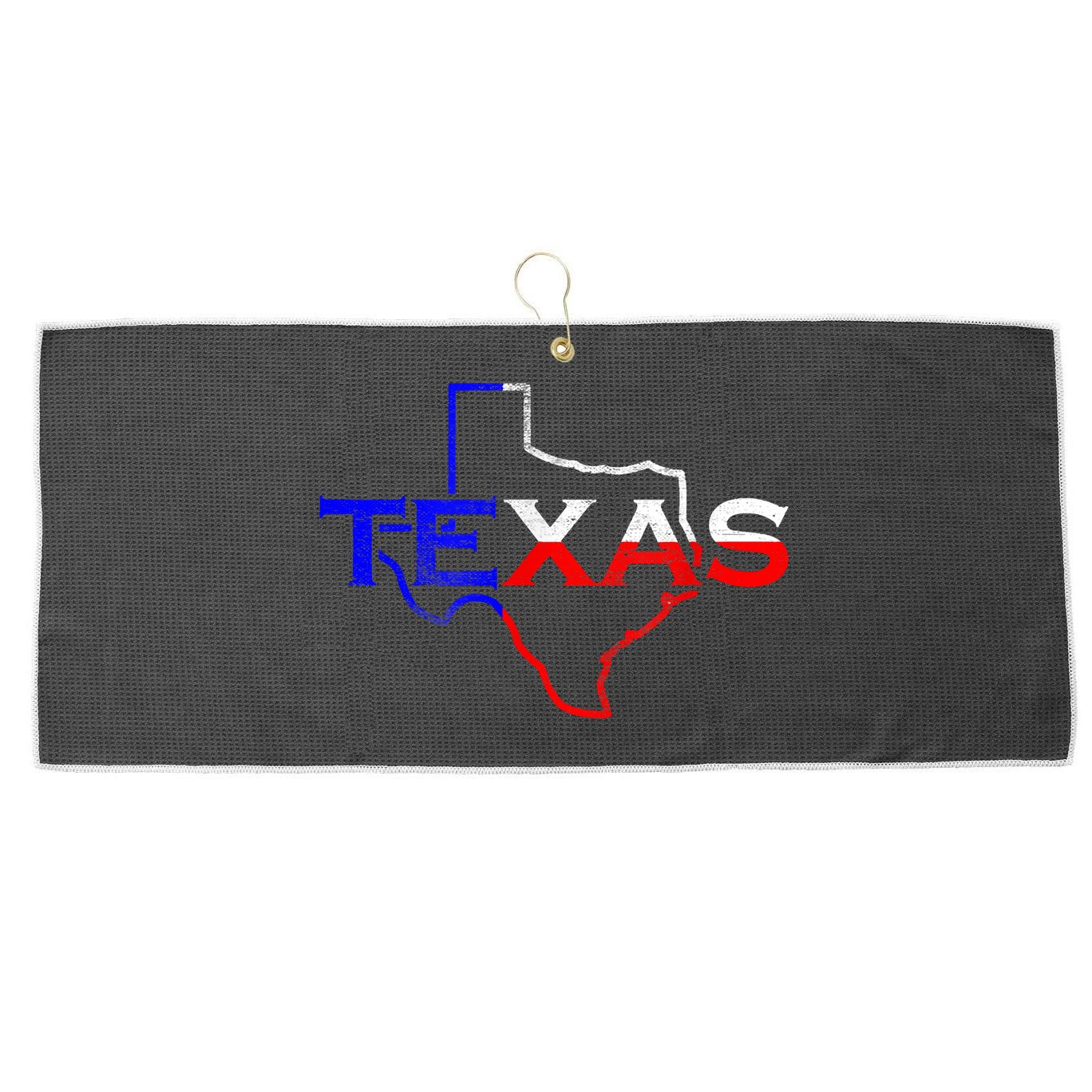 Texas The Lone Star State Large Microfiber Waffle Golf Towel