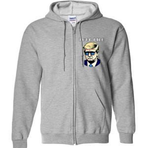 Trump Thug Life Full Zip Hoodie