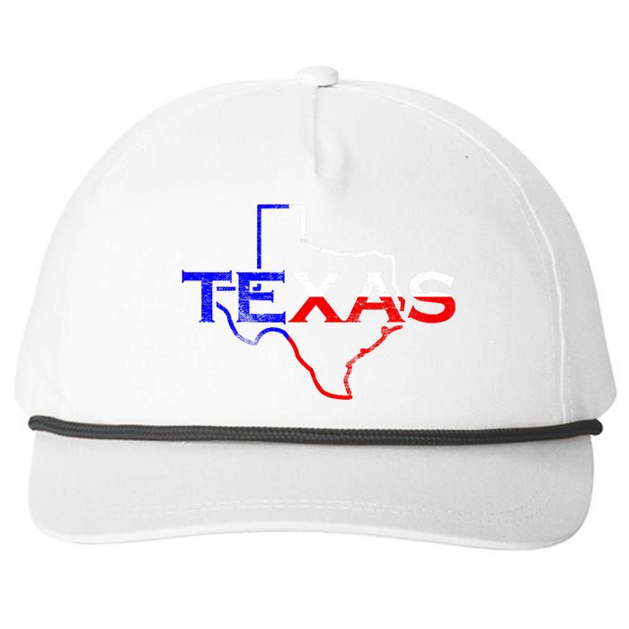 Texas The Lone Star State Novelty Snapback Five-Panel Rope Hat