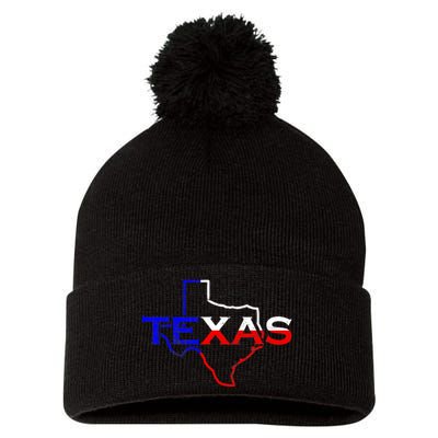 Texas The Lone Star State Novelty Pom Pom 12in Knit Beanie