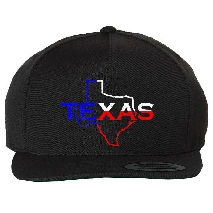 Texas The Lone Star State Novelty Wool Snapback Cap