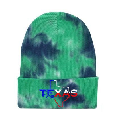 Texas The Lone Star State Novelty Tie Dye 12in Knit Beanie