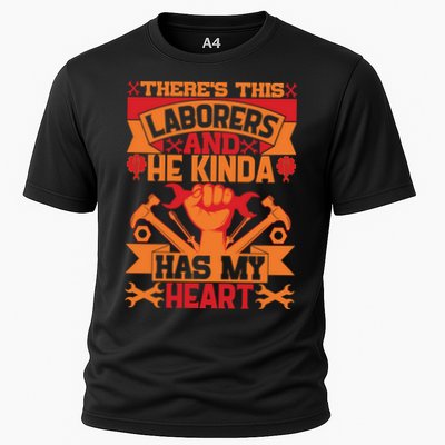 There's This Loaborers And He Kinda Has My Heart Labor Day Gift Performance Shirt