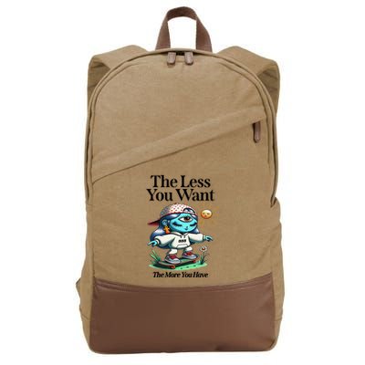 Thirdeyekingdom The Less You Want The More You Have Cotton Canvas Backpack