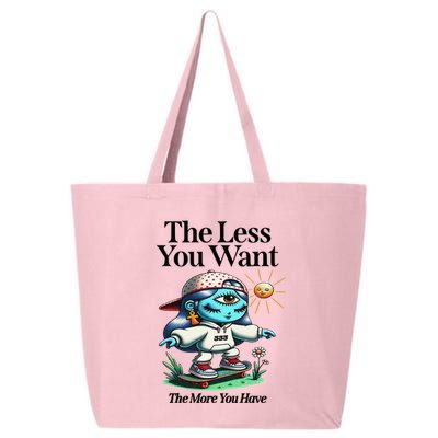 Thirdeyekingdom The Less You Want The More You Have 25L Jumbo Tote