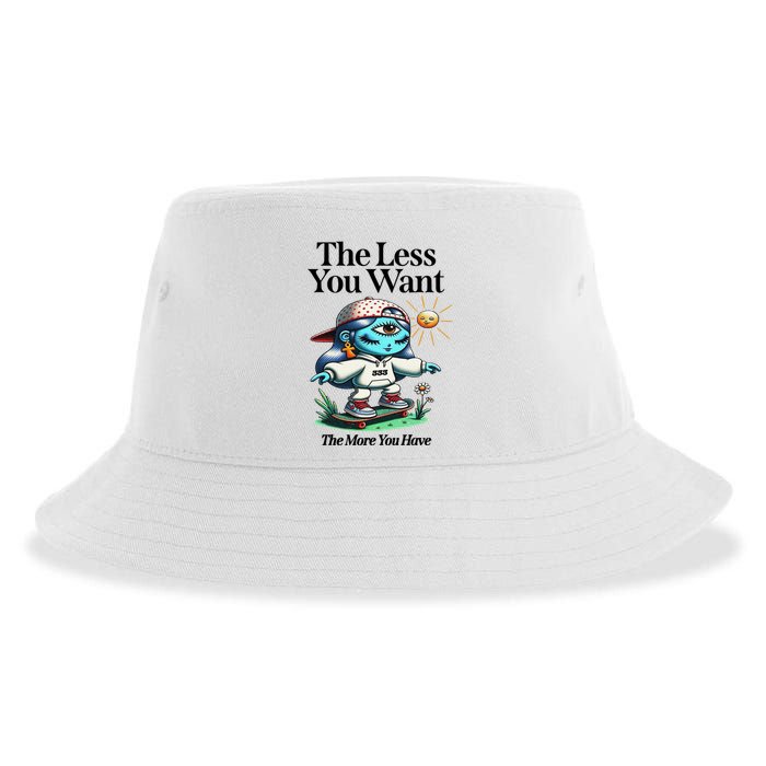 Thirdeyekingdom The Less You Want The More You Have Sustainable Bucket Hat