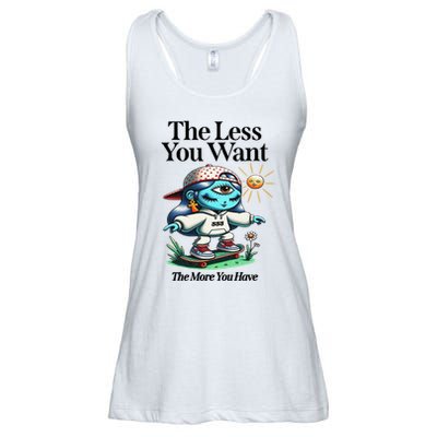 Thirdeyekingdom The Less You Want The More You Have Ladies Essential Flowy Tank