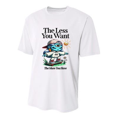 Thirdeyekingdom The Less You Want The More You Have Youth Performance Sprint T-Shirt