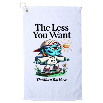 Thirdeyekingdom The Less You Want The More You Have Golf Towel