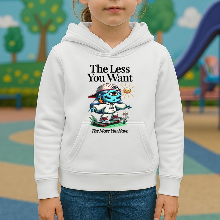 Thirdeyekingdom The Less You Want The More You Have Kids Hoodie