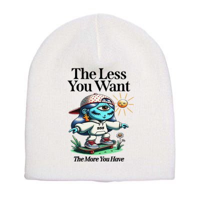 Thirdeyekingdom The Less You Want The More You Have Short Acrylic Beanie