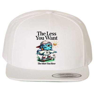 Thirdeyekingdom The Less You Want The More You Have Wool Snapback Cap