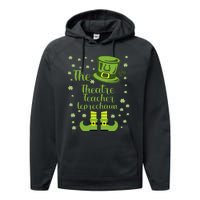 Theatre Teacher Leprechaun Group Matching St Patricks Day Performance Fleece Hoodie