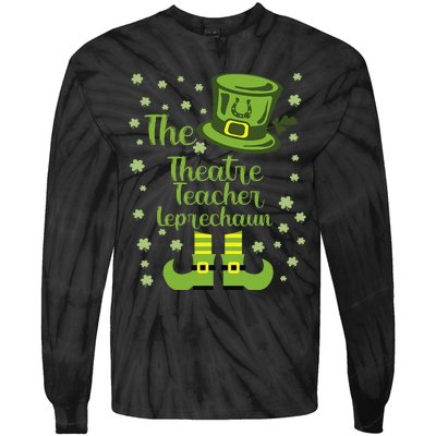 Theatre Teacher Leprechaun Group Matching St Patricks Day Tie-Dye Long Sleeve Shirt