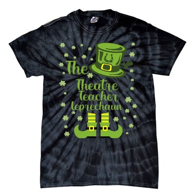 Theatre Teacher Leprechaun Group Matching St Patricks Day Tie-Dye T-Shirt