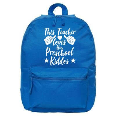 This Teacher Loves Her Valentines Day Preschool Students Gift 16 in Basic Backpack