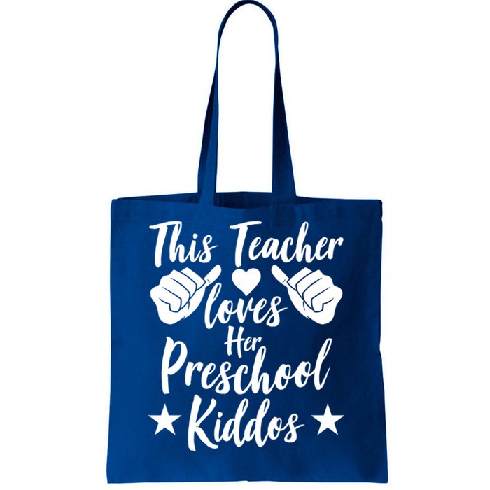 This Teacher Loves Her Valentines Day Preschool Students Gift Tote Bag