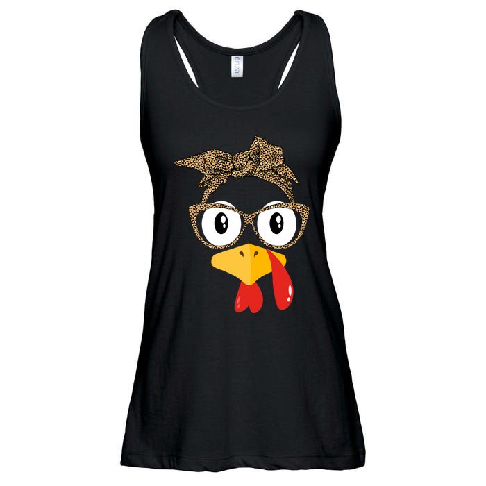 Thanksgiving Turkey Leopard Sunglasses Women Girl Autumn Ladies Essential Flowy Tank