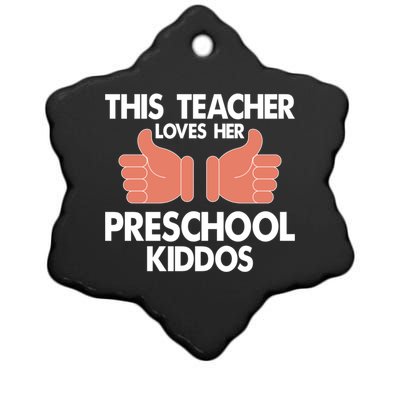 This Teacher Loves Her Valentines Day Preschool Students Meaningful Gift Ceramic Star Ornament