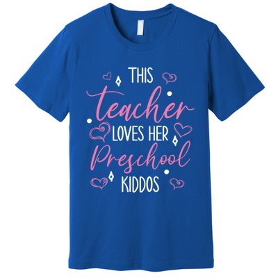 This Teacher Loves Her Valentines Day Preschool Gift Premium T-Shirt