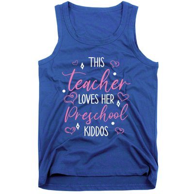 This Teacher Loves Her Valentines Day Preschool Gift Tank Top