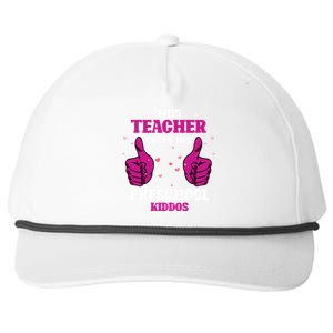 This Teacher Loves His Valentines Day Preschool Students Funny Gift Snapback Five-Panel Rope Hat