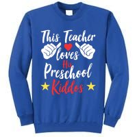 This Teacher Loves His Valentines Day Preschool Students Gift Tall Sweatshirt