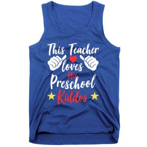 This Teacher Loves His Valentines Day Preschool Students Gift Tank Top