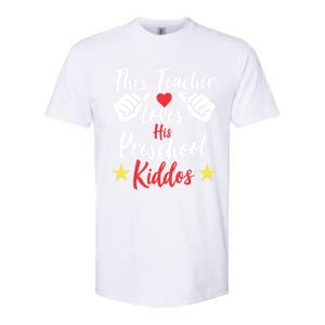 This Teacher Loves His Valentines Day Preschool Students Gift Softstyle CVC T-Shirt