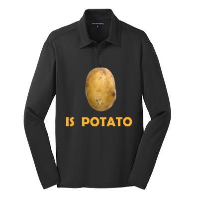 Trendy The Late Show With Stephen Colbert Is Potato Charity Silk Touch Performance Long Sleeve Polo