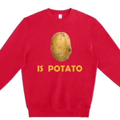 Trendy The Late Show With Stephen Colbert Is Potato Charity Premium Crewneck Sweatshirt