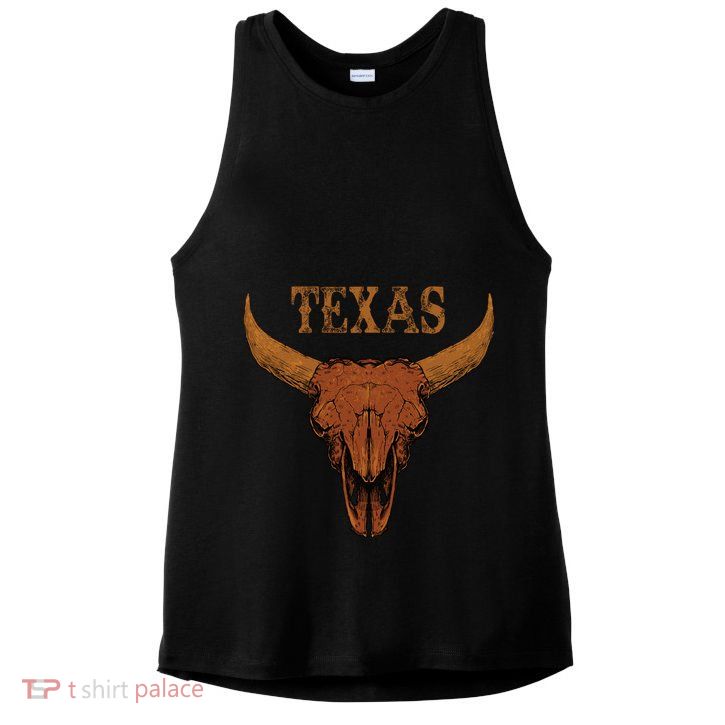 Texas TX Lone Star State Ladies PosiCharge Tri-Blend Wicking Tank