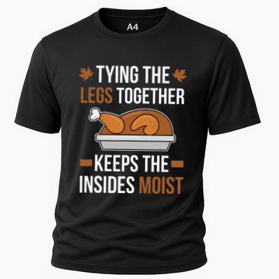 Tying The Legs Together Turkey Thanksgiving Dirty Adult Joke Performance Shirt