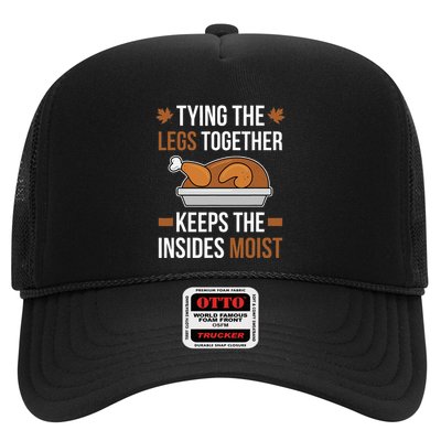 Tying The Legs Together Turkey Thanksgiving Dirty Adult Joke Trucker Hat