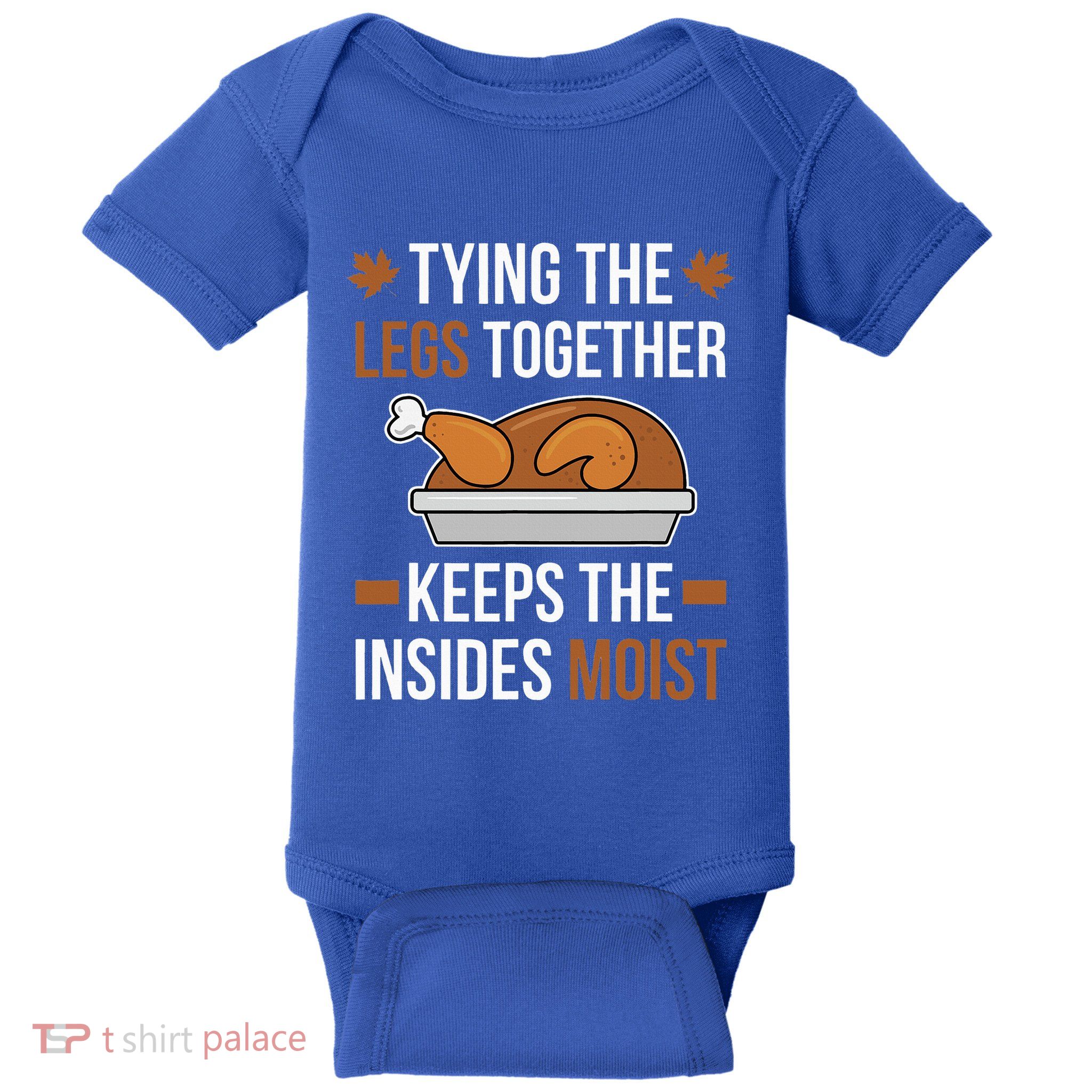Tying The Legs Together Turkey Thanksgiving Dirty Adult Joke Baby Bodysuit