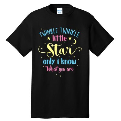 Twinkle Twinkle Little Star Gender Reveal Party Baby Shower Tall T-Shirt