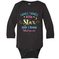 Twinkle Twinkle Little Star Gender Reveal Party Baby Shower Baby Long Sleeve Bodysuit