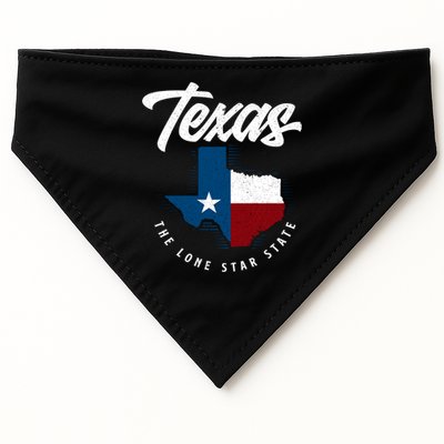 Texas The Lone Star State Gift Texas Map Cool Gift USA-Made Doggie Bandana
