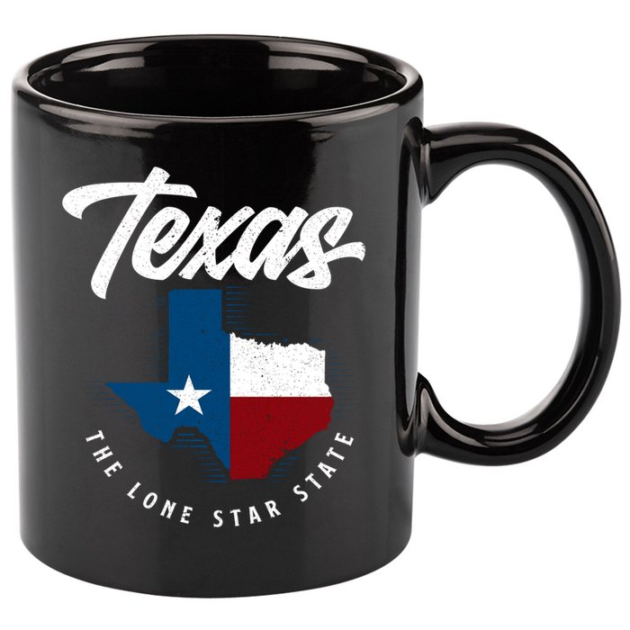 Texas The Lone Star State Gift Texas Map Cool Gift 11oz C Handle Ceramic Mug